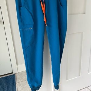 Figs XS teal Zamora pants